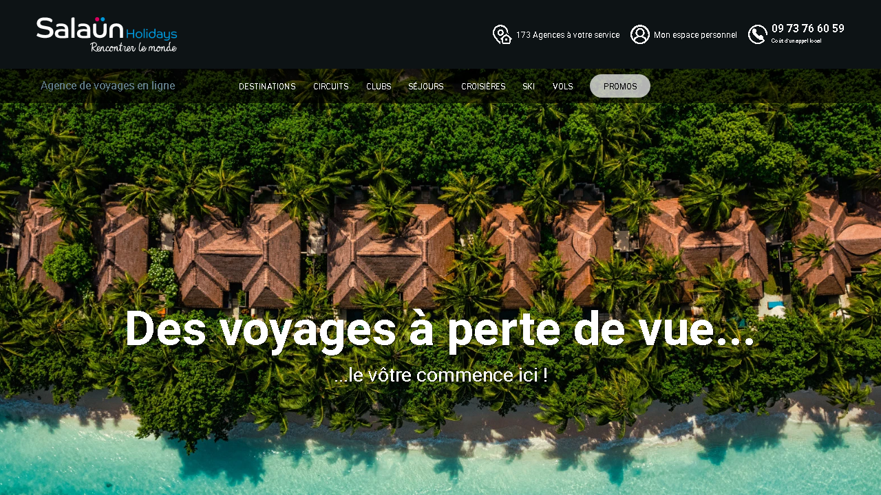 Capture d'écran de http://www.salaun-holidays.com/